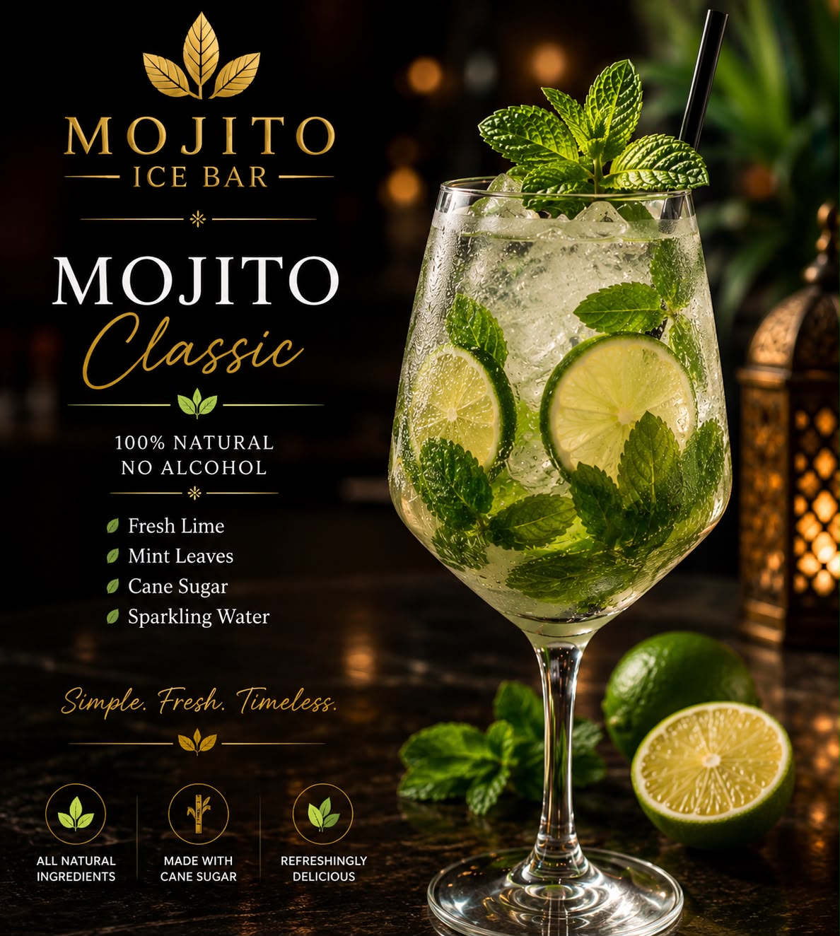 Mojito Clásico — 100% natural, no alcohol